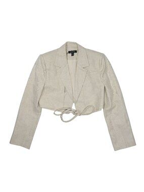 Mossman Crop Blazer in Ivory